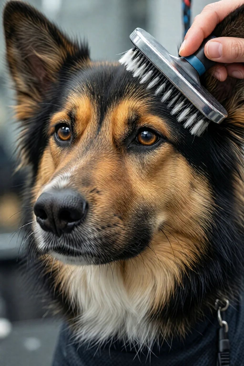 dog coat care brushing and deshedding