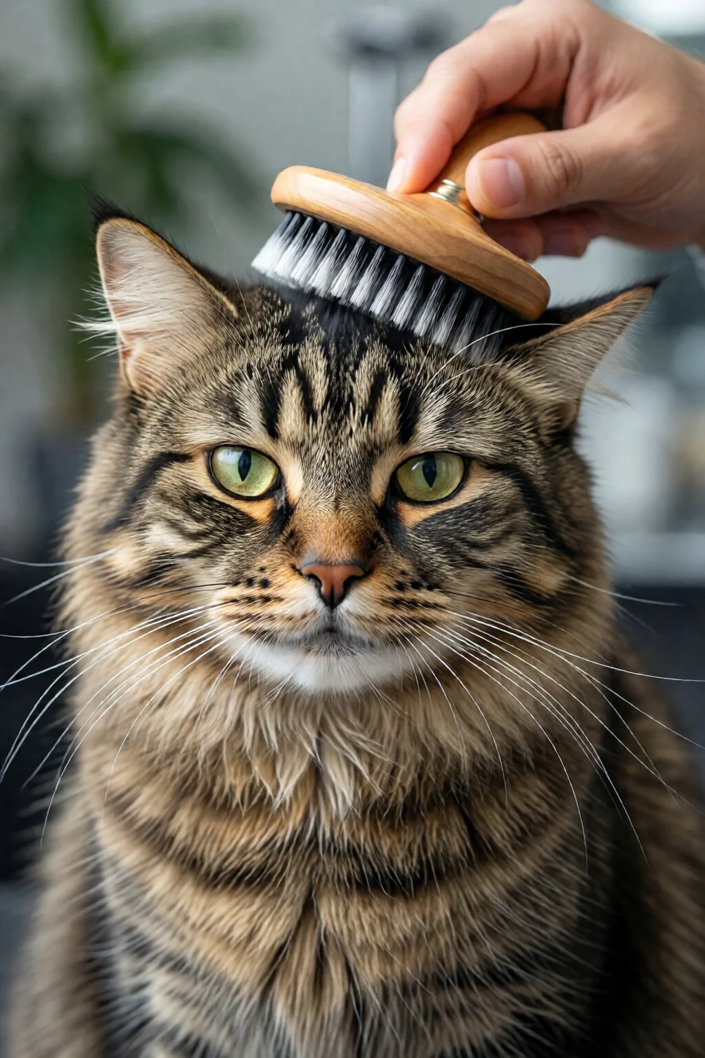 how to brush a cat properly