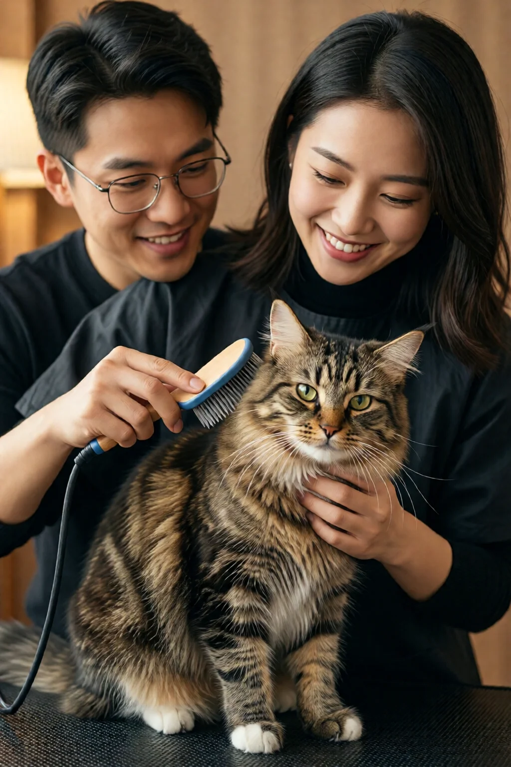 how to brush a cat properly