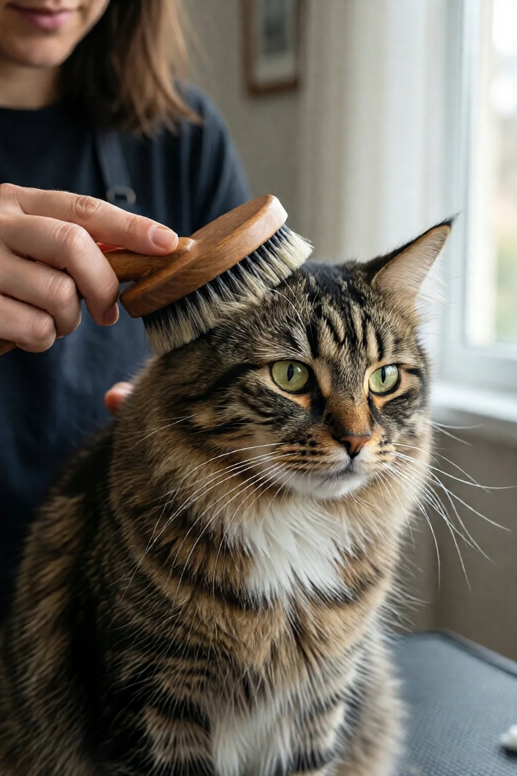 how to brush a cat properly