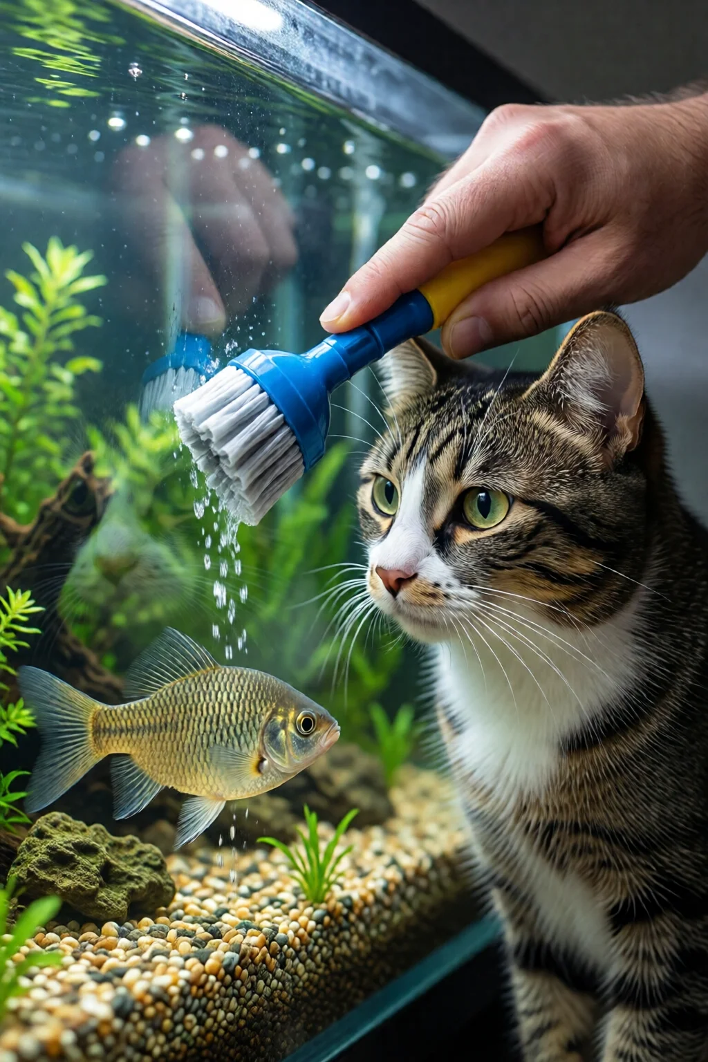 how to clean a fish tank properly