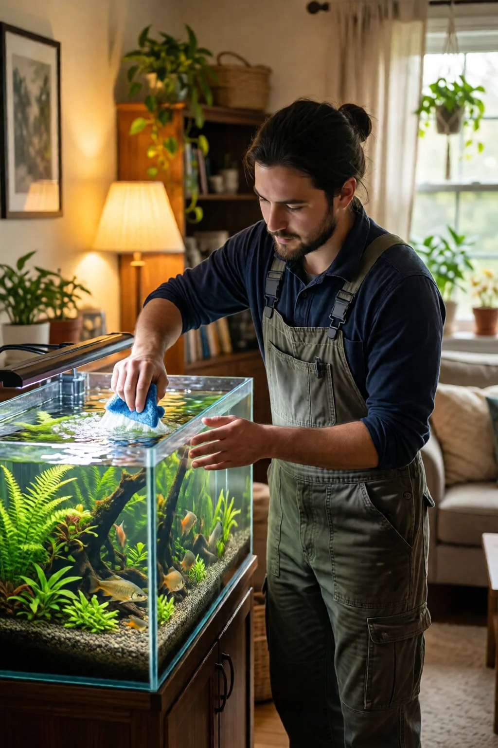 how to clean a fish tank properly