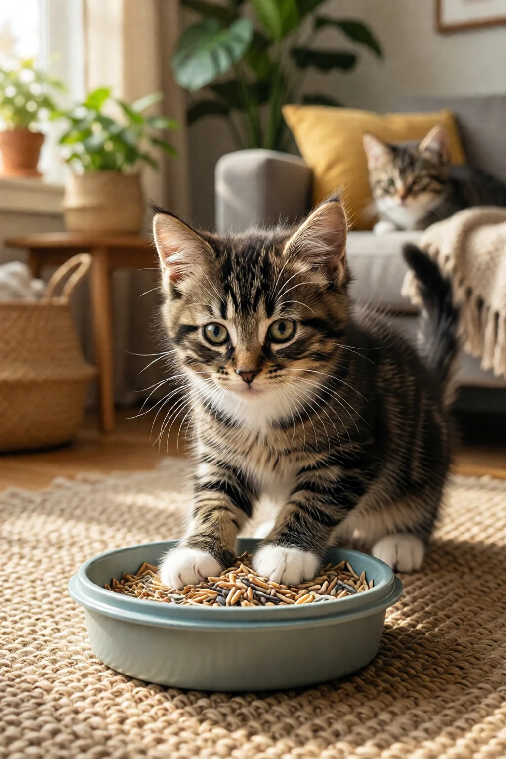 how to litter train a kitten