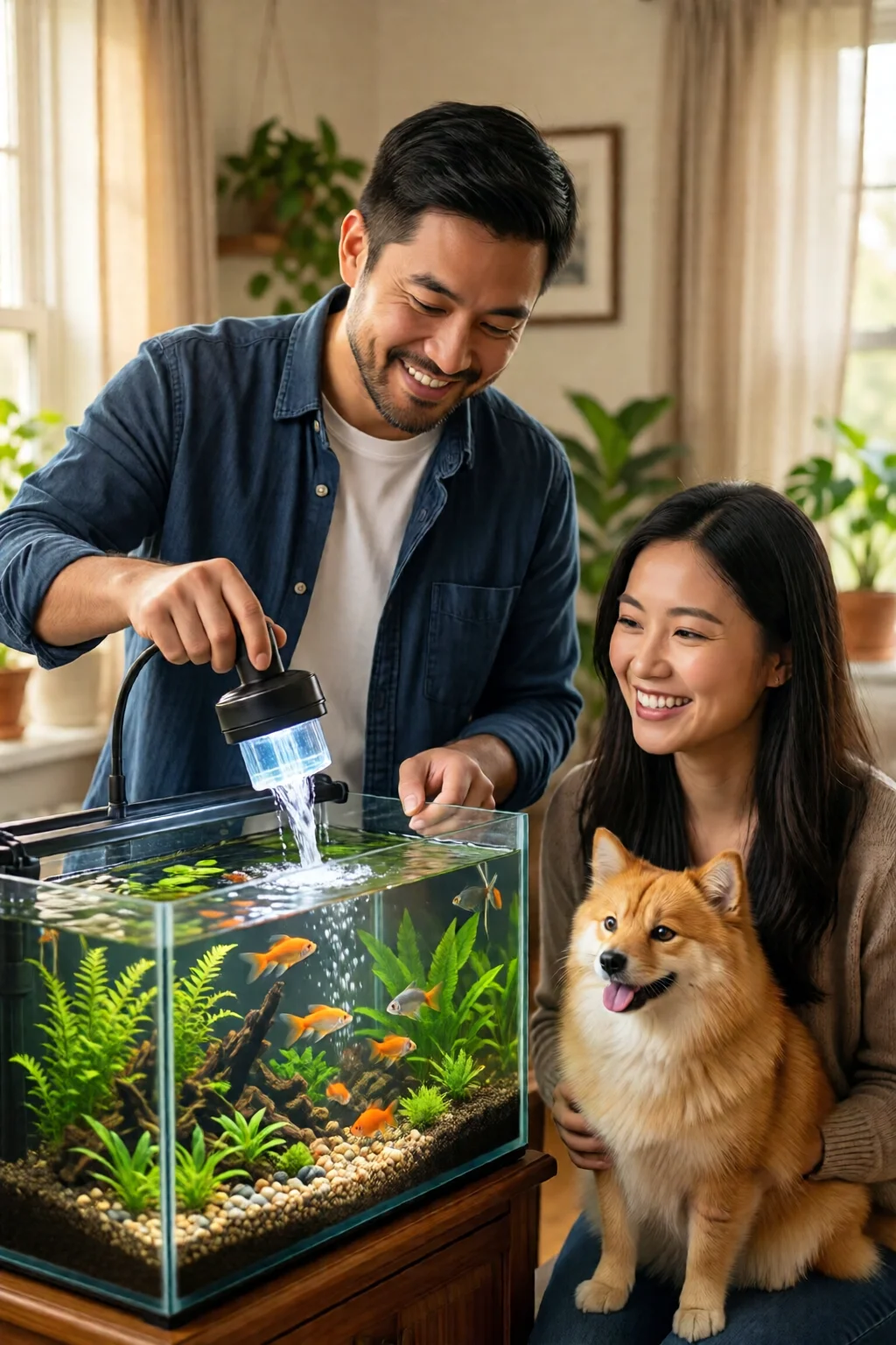 how to lower ammonia in fish tank