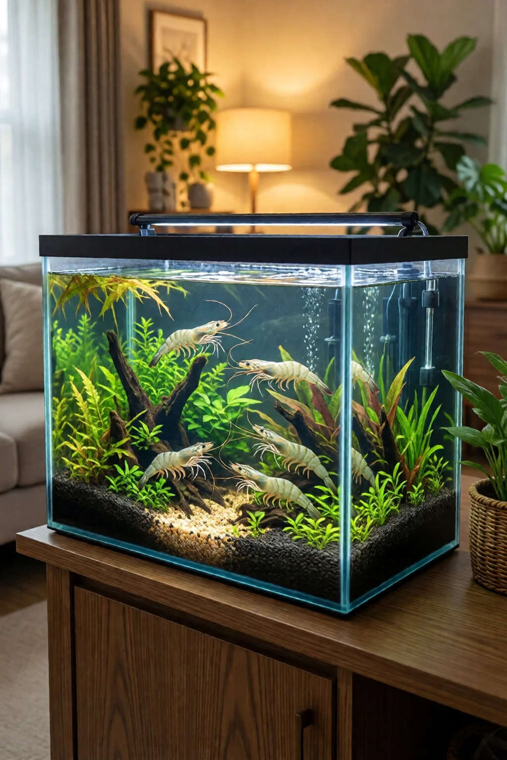 shrimp tank setup for beginners