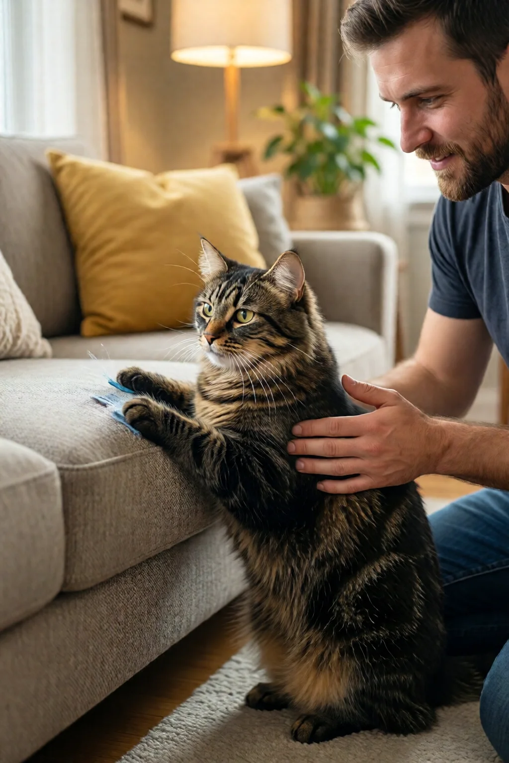 how to stop a cat from scratching furniture